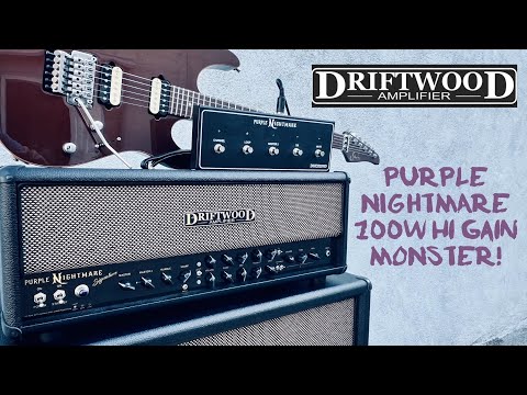 Driftwood PurpleNightmare Signature 100W – Boutique High-Gain Tube Head (Black Tolex) image 3
