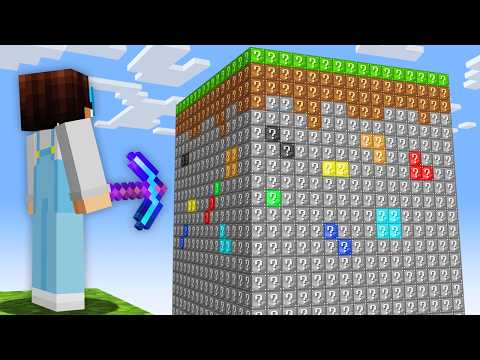 Minecraft, But It's One LUCKY CHUNK!