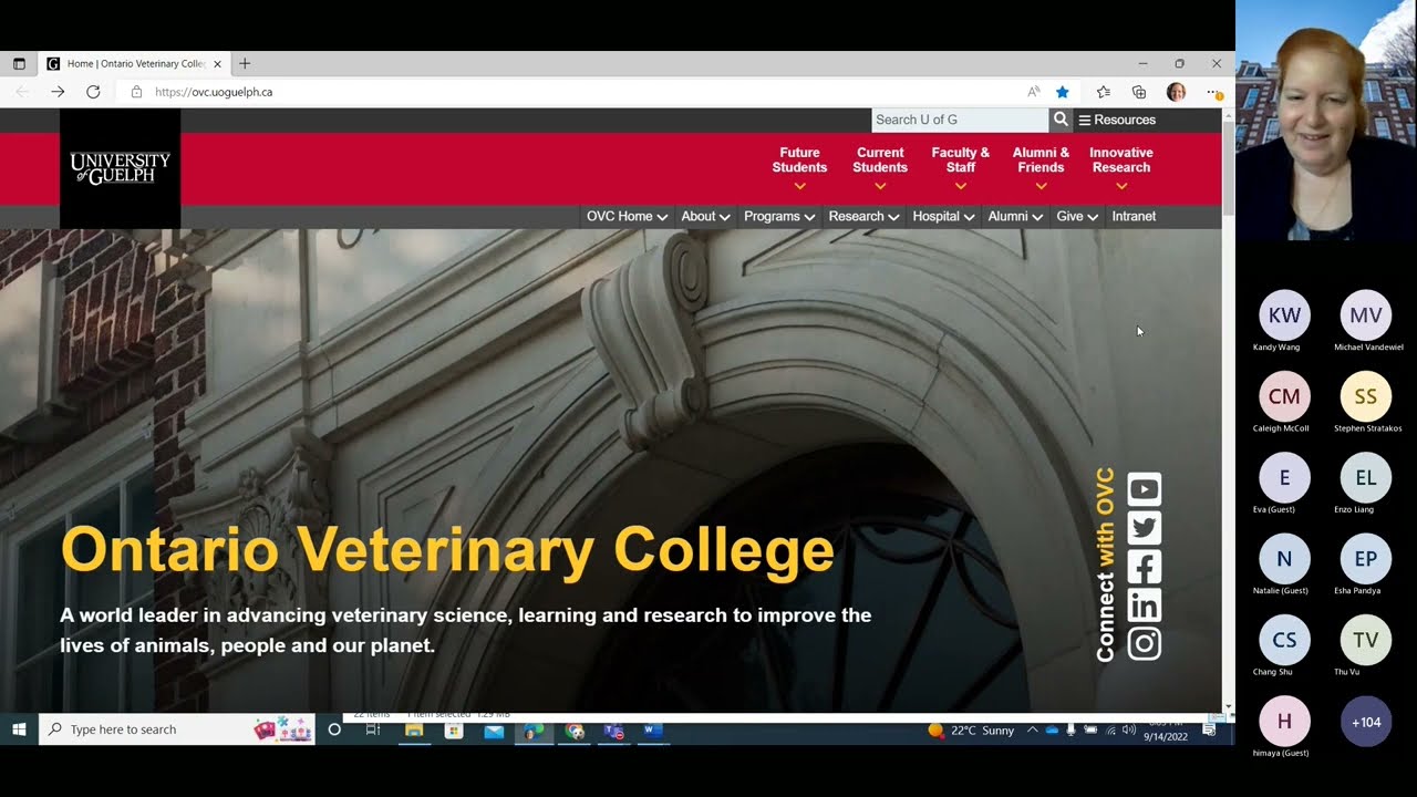 Debrief on DVM Admissions for Unsuccessful Future Candidates - Sept. 14 2022 with Elizabeth Lowenger