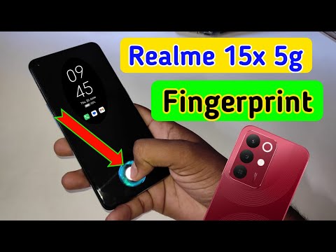 Realme 15x 5g display fingerprint setting/Realme 15x 5g fingerprint screen lock/fingerprint sensor