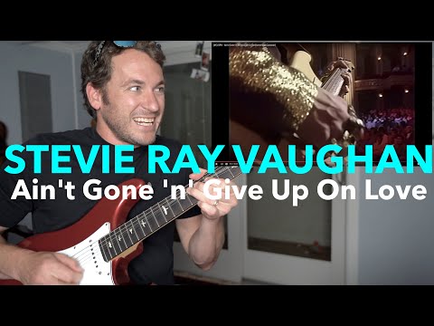 Guitar Teacher REACTS: Stevie Ray Vaughan "Ain't Gone 'n' Give Up On Love" American Caravan LIVE 4K