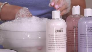 philosophy state of grace &amp; love 4-piece shower gel collection on QVC
