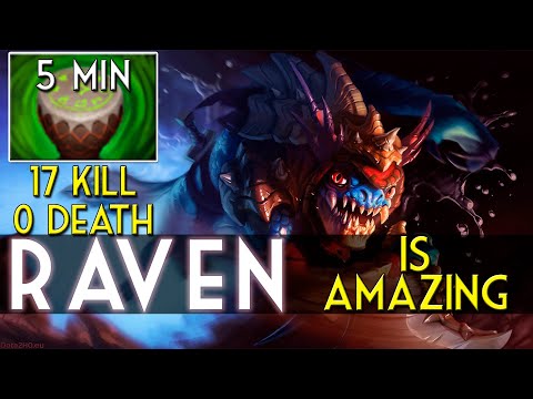 Raven [SLARK] Play To WIN | GG Match With 17 Kill and 0 Death | Dota 2 Gameplay 7.22