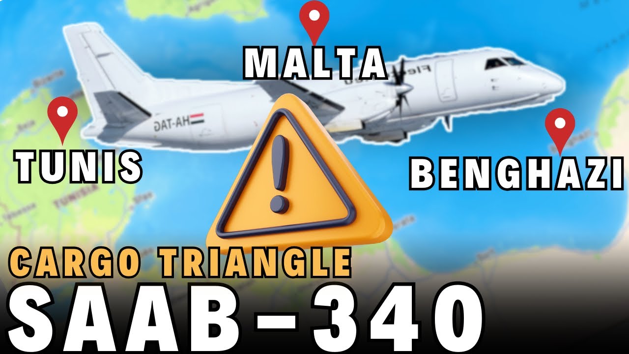 Cargo Pilot Duty Day: Malta – Benghazi – Tunis Flight on a SAAB 340