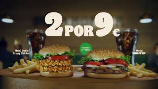 Burger King TUS 2 MENÚS FAVORITOS POR 9€ anuncio