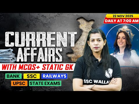 Current Affairs Today | 22 November Current Affairs 2025 | Daily Current Affairs | By Krati Mam