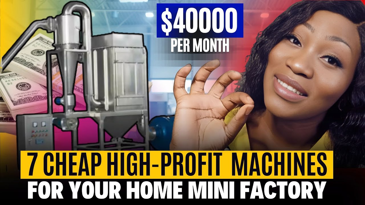 7 HIGH PROFIT Machines That Will Make The MOST Millionaires In Africa In 2025