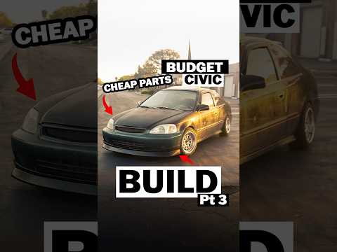 Cheap Honda Civic Mods for only $228🤯| BUDGET BUILD CIVIC pt3 #civic #honda #diy #hondacivic