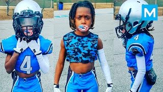 8 Year Old American Football Phenom Jaylen Huff | Muscle Madness