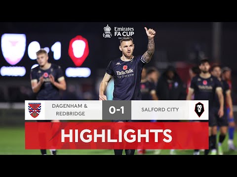 Salford Edge Past The Daggers | Dagenham & Redbridge FC 0-1 Salford City | Emirates FA Cup 2021-22