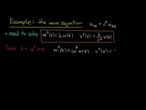 PDE 13 | Wave equation: separation of variables