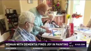 Memory Care Resident Teaches Painting to her Fellow Residents, as covered by KVUE, ABC