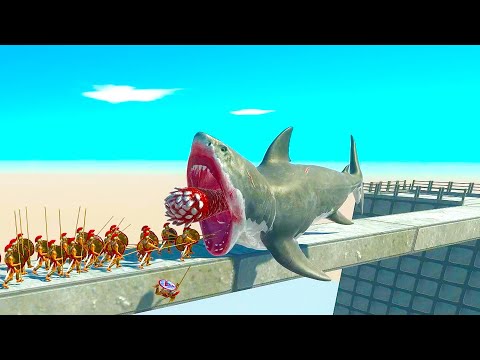 50x SPARTAN vs AQUATICS, FANTASY & GIANT INSECTS FACTIONS - Animal Revolt Battle Simulator ARBS #52