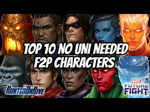 TOP FREE TO PLAY CHARACTERS IN 2019 | NO UNIFORM NEEDED | MARVEL FUTURE FIGHT