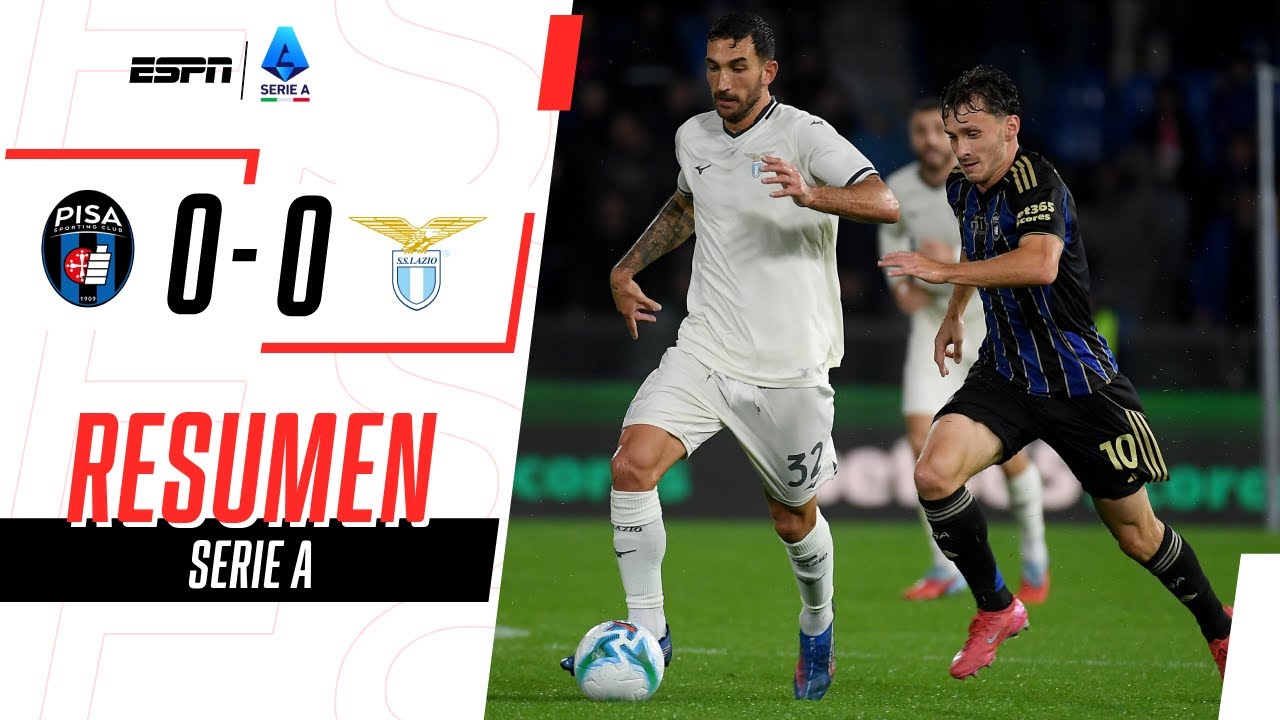 EMPATE EN SILENCIO ENTRE PISA Y LAS ÁGUILAS | Pisa 0-0 Lazio | RESUMEN