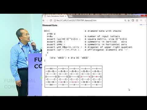 Tests, Derivations, Proofs by Roger Hui at FnConf17