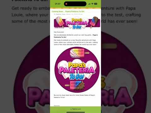 Papa's Paleteria To Go Coming Soon!!! #papasfreezeria #shorts #papasgames #fliplinestudios #gaming - YouTube