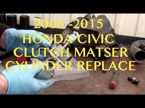 Honda Civic Clutch Master Cylinder Replacment.  2006 - 2015