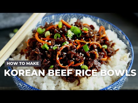 How to Make Easy Korean Beef Rice Bowls