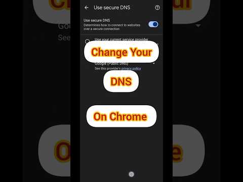 How to Change Secure DNS on Chrome 🔒🌐 | Enhance Your Browsing Security! #Shorts  #ytshorts #tech