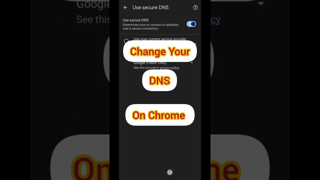 How to Change Secure DNS on Chrome 🔒🌐 | Enhance Your Browsing Security! #Shorts  #ytshorts #tech