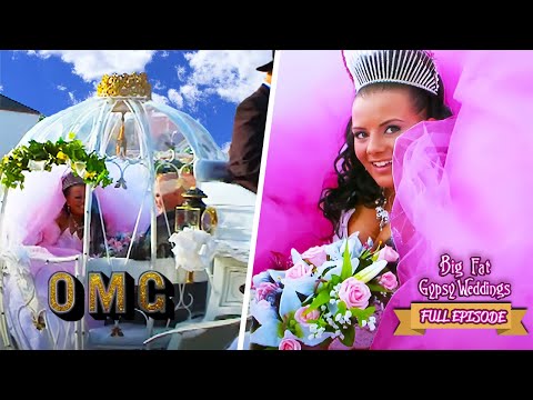 Gypsy Bride Can Barely Fit Into Wedding Carriage | Big Fat Gypsy Weddings | FULL EPISODE | OMG