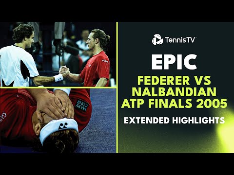 Roger Federer vs David Nalbandian Epic ROLLERCOASTER Final | ATP Finals 2005 Extended Highlights