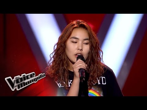 Enguun.Ts - "Runnin" - Blind Audition LYRICS - The Voice of Mongolia 2018