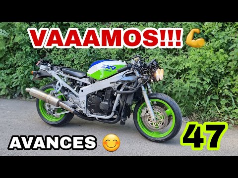 47💚 VAMOS💪!!! Monto tubo nuevo, Grifo, Caja aire, DEPÓSITO, ETC😀 kawasaki ZXR 750 H1