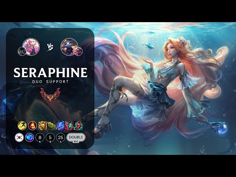 Seraphine Support vs Yuumi - KR Grandmaster Patch 12.21