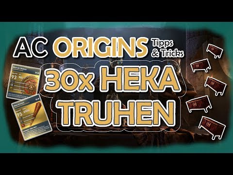 AC ORIGINS | 30 HEKA-Truhen Opening | Tipps & Tricks | Lohnen sich die Packs??? [DEUTSCH/GERMAN]