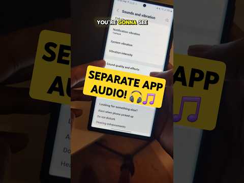 How to SEPARATE app sound on Samsung! 🎵🎧 #samsung #samsunggalaxy #tech