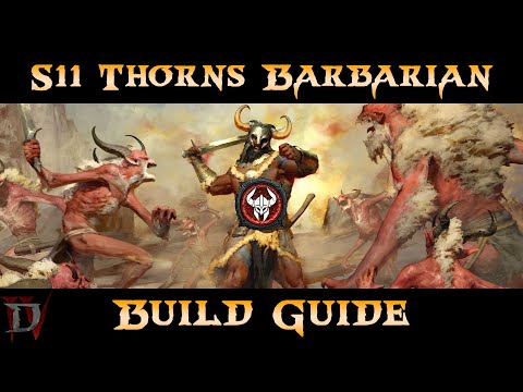 (D4) Thorns Barbarian - Season 11 Build