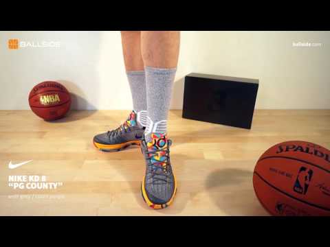 Nike KD 8 PG County on feet