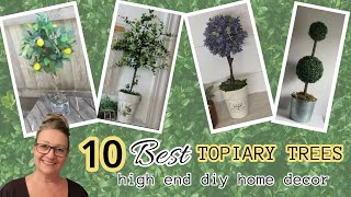 🌿10 BEST TOPIARY TREES!🍋Spring, Summer and Year Round Diy Home Decor🌳How to make a Topiary Tree