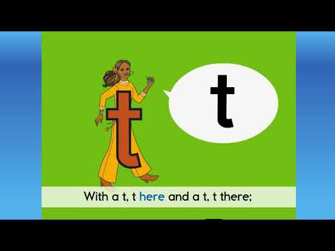 Letterland Phonic Compilation: Alphabet Letter T Stories, Songs, & Writings.