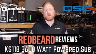 Video thumbnail for Redbeard Reviews: KS118 3600 Watt Powered Sub by Audio Biz