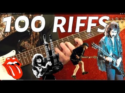 Guitar Lesson - 100 Greatest Riffs in Rock History (1958-2003)