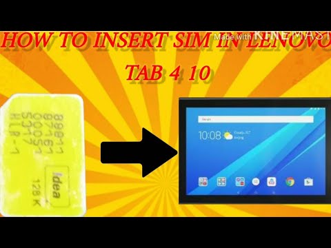 How to insert sim in lenovo tab 4 10