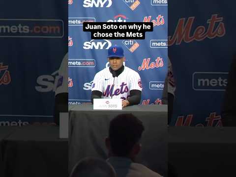 Why Juan Soto Chose to Sign With the Mets | Says He Wants to Be Part of a Winning Dynasty #juansoto
