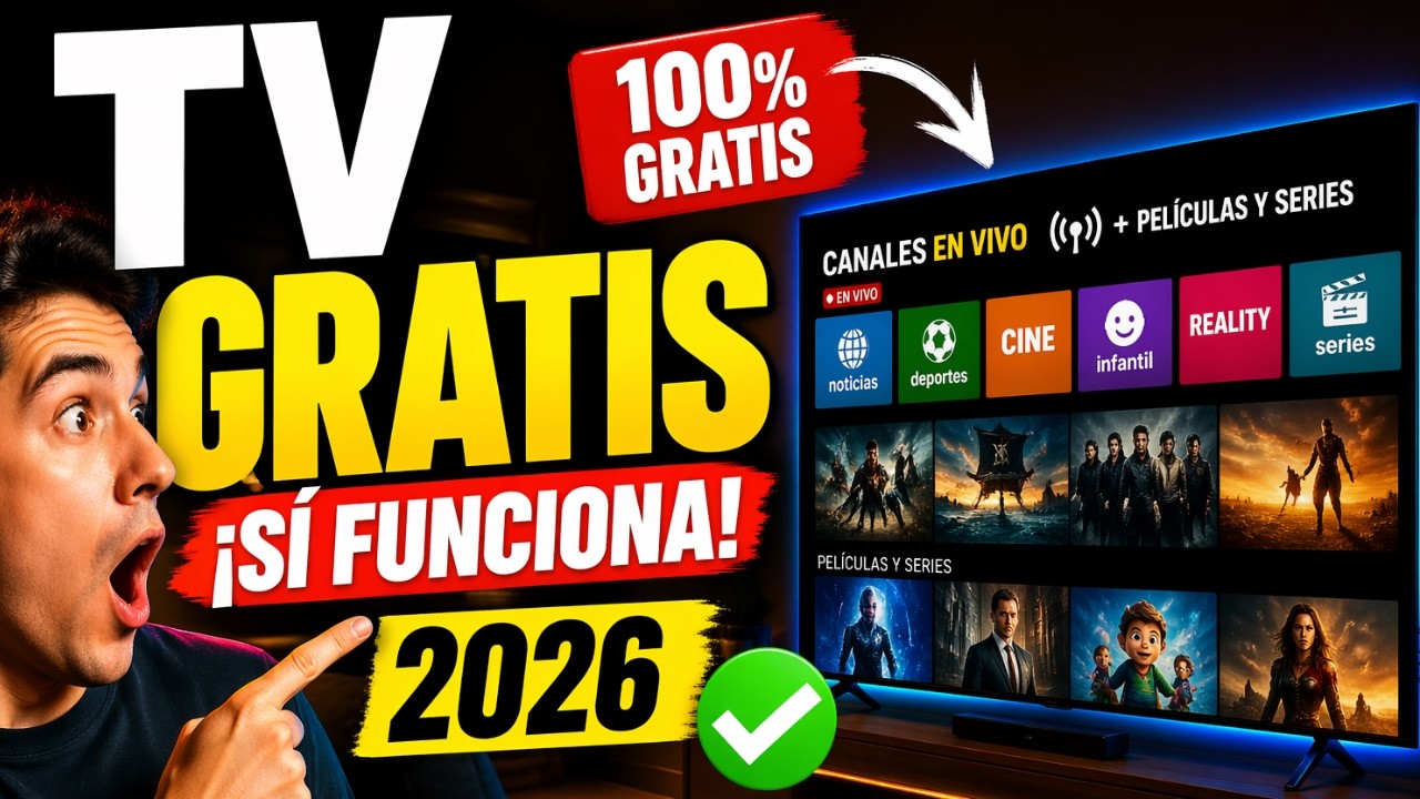 📺 Cómo Ver TV GRATIS en 2026 😱 (Sí Funciona)