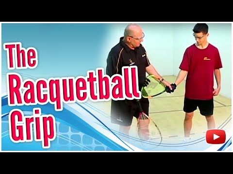 Beginning Racquetball -  The Grip featuring Coach Jim Winterton