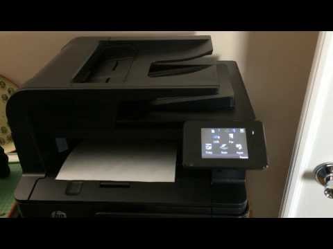 Demonstrating the monochrome multifunction laser printer