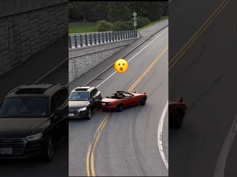 The World’s Slowest Hit and Run 🤣 #miata #car #crash