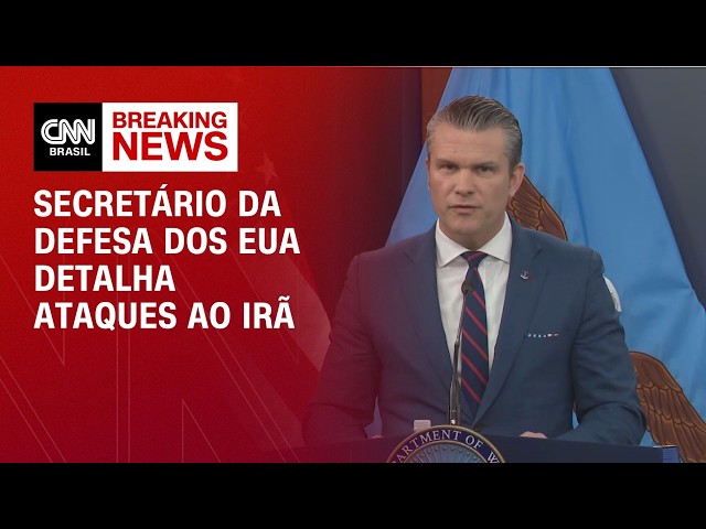 Secretário da Defesa dos EUA detalha ataques ao Irã | LIVE CNN