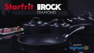 The Rock by Starfrit 034723-002-0000 11-inch Deep Diamond Fry Pan