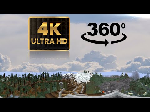 Mind-Blowing 360° 4K Minecraft Roller Coaster VR-AR!
