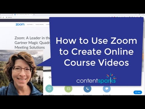 How to Use Zoom for Online Course Videos