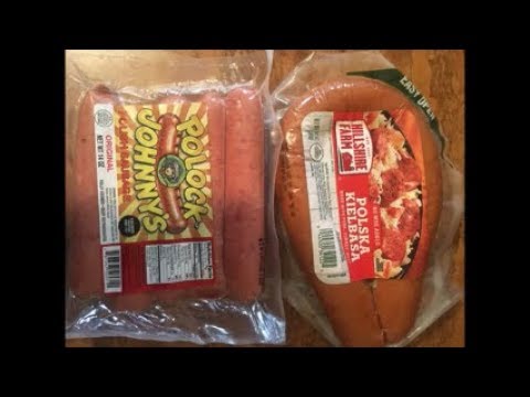Polock Johnny's Polish Sausage VS Hillshire Farms Polska Kielbasa