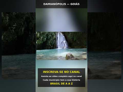 Damianópolis/GO: natureza, tranquilidade e belas cachoeiras! 🇧🇷 #BrasilDeAaZ #Shorts